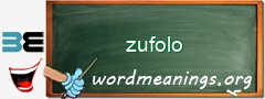WordMeaning blackboard for zufolo